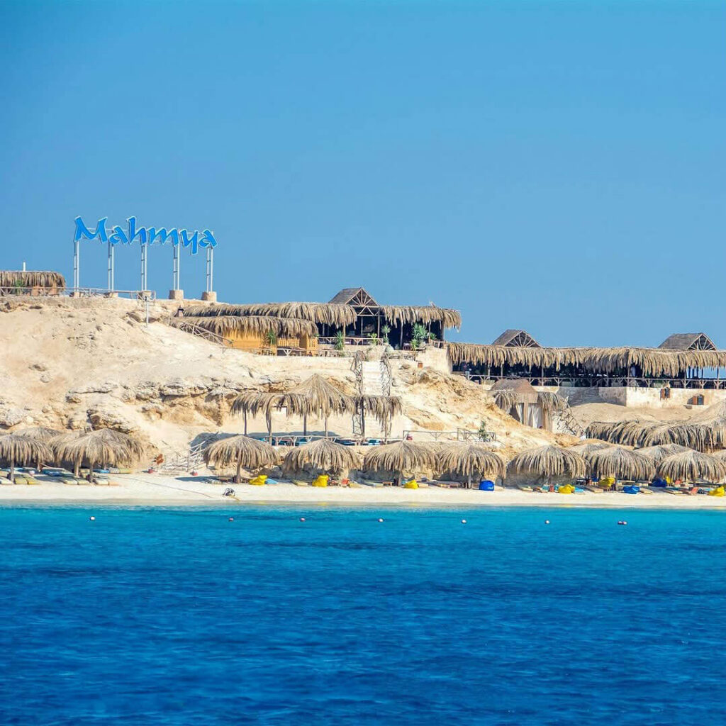 Mahmya Island's white sand beach on Giftun Island near Hurghada